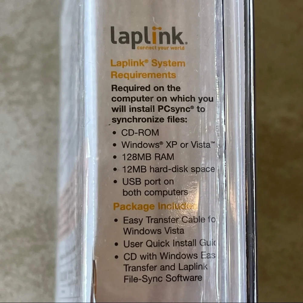 BELKIN EASY TRANSFER CABLE 4 WINDOWS VISTA USB 8FT FREE LAPLINK SOFTWARE